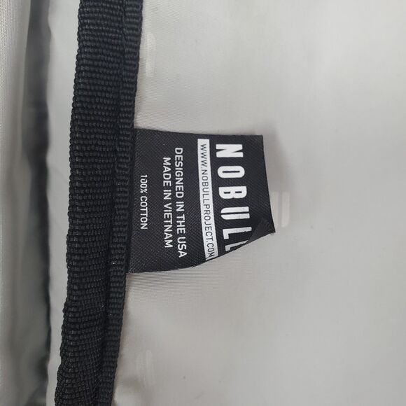 NOBULL Waxed Canvas Backpack Black Mens Laptop Bag Travel Duffle Tote - Picture 7 of 12